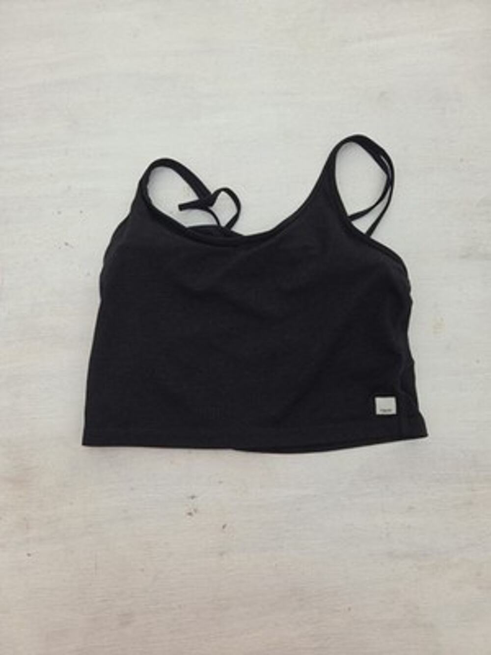 Vuori Black Halo Performance Crop Bra Top Athletic Womens Size Small